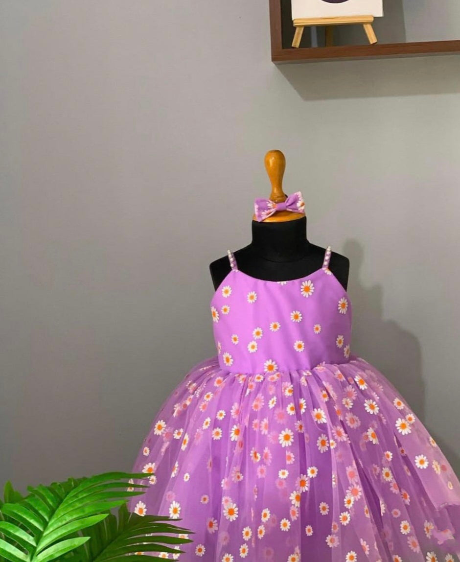 KIDS NET FROCK