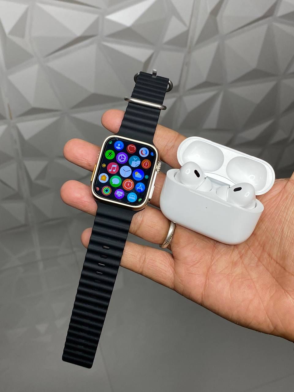 3 pis combo Smart watch & Earbuds &cover