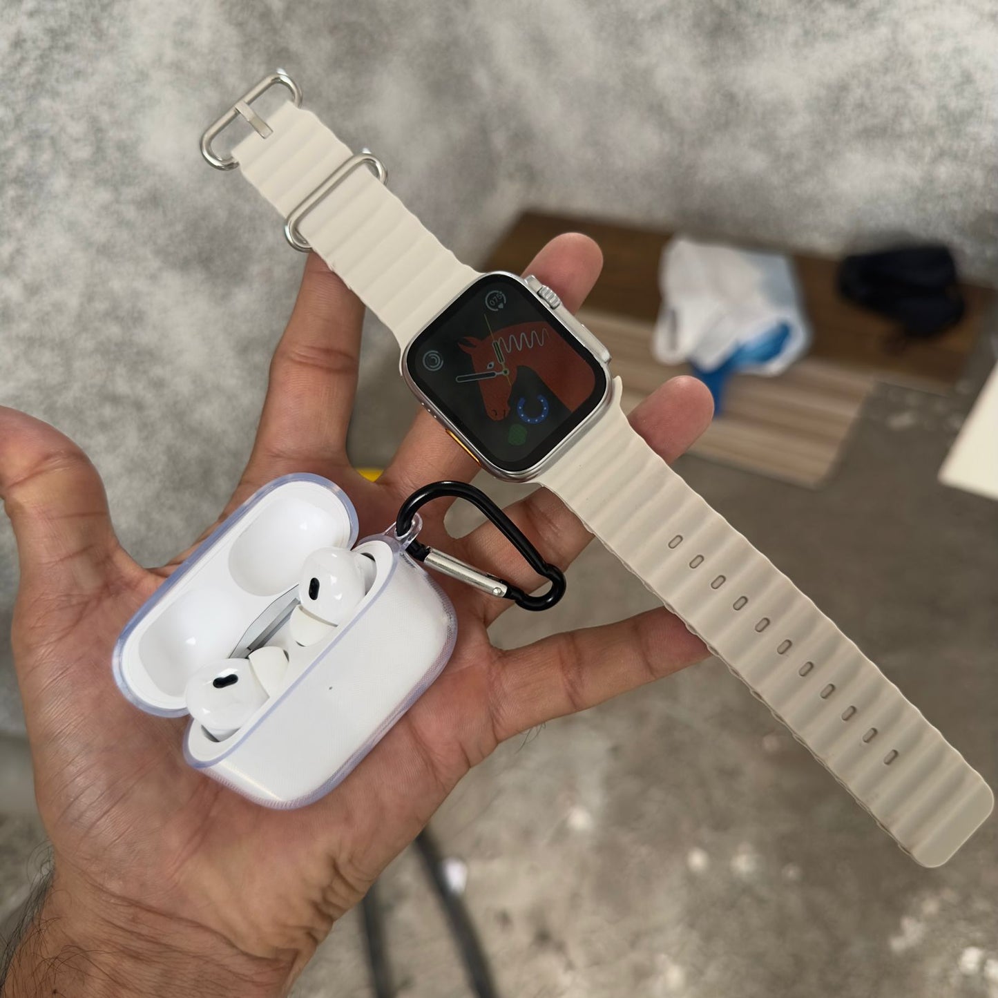 3 pis combo Smart watch & Earbuds &cover