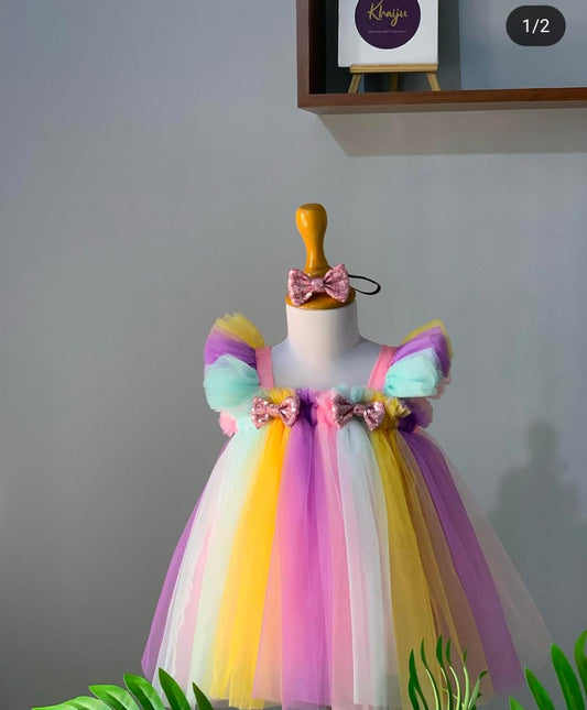 KIDS NET FROCK