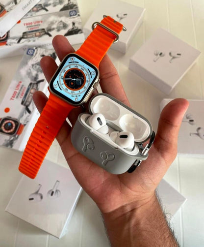 3 pis combo Smart watch & Earbuds &cover